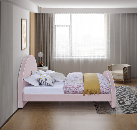 Glitz Pink Velvet King Bed K