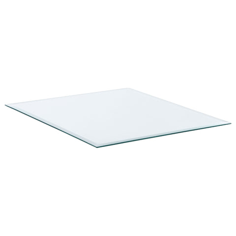 Nate 6mm Rectangular Clear Tempered Glass TopClear