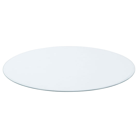 Alana 6mm Round Clear Tempered Glass TopClear