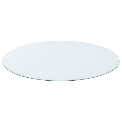 Dunmore 6mm Round Clear Tempered Glass TopClear