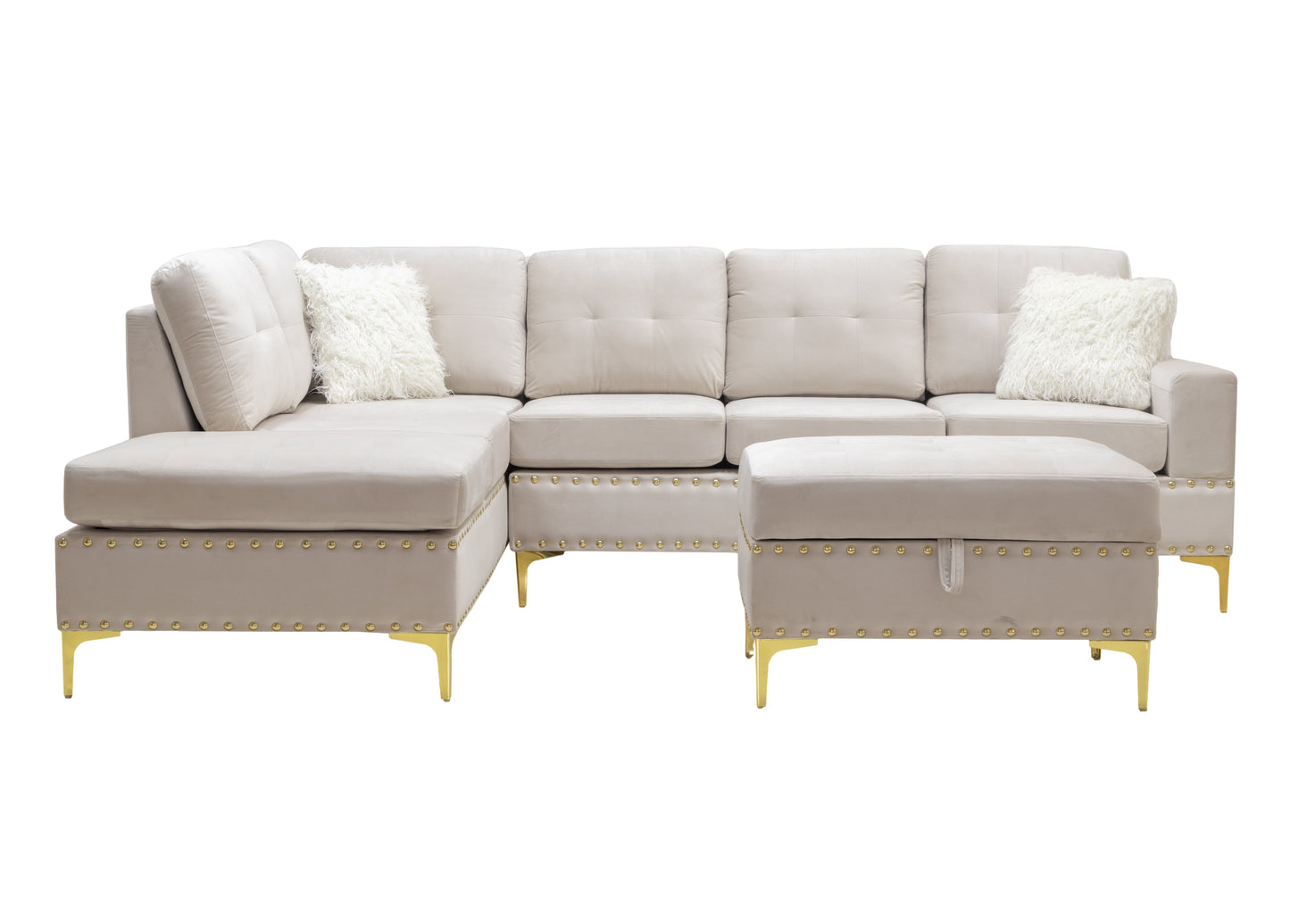 cecilia cream sectional