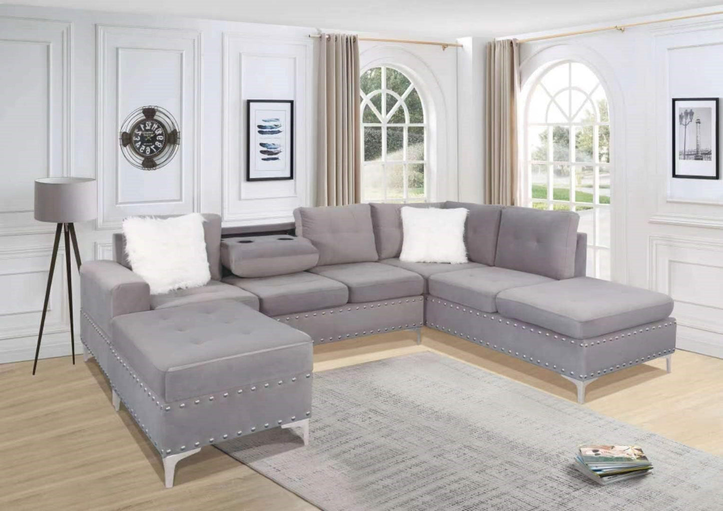 cecilia gray sectional