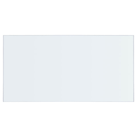 Alexis 12mm Rectangular Clear Tempered Glass TopClear