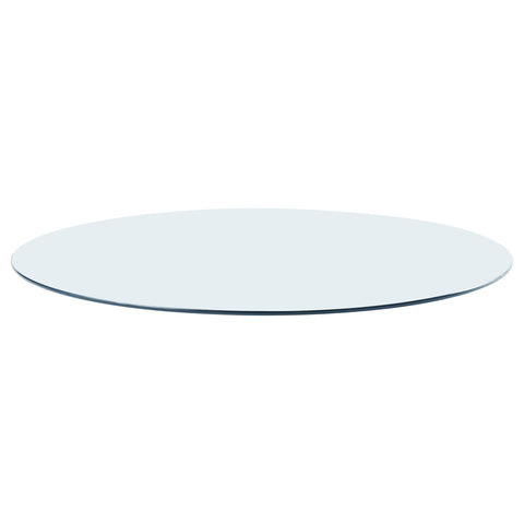Clara 12mm Round Clear Tempered Glass TopClear