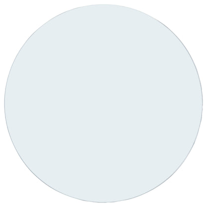 Clara 12mm Round Clear Tempered Glass TopClear