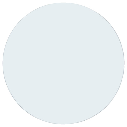 Clara 12mm Round Clear Tempered Glass TopClear