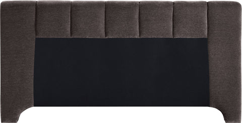 Karina Brown Chenille Fabric Full Bed (3 Boxes)