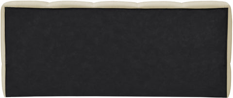 Florence Beige Chenille Fabric Upholstered Queen Bed, 1 Piece