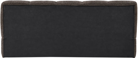 Florence Brown Chenille Fabric Upholstered Full Bed, 1 Piece