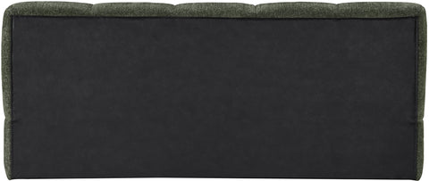 Florence Olive Chenille Fabric Upholstered Queen Bed, 1 Piece