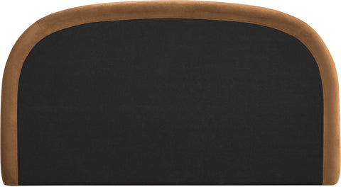 Aveline Saddle Velvet Upholstered Full Bed, 1 Piece