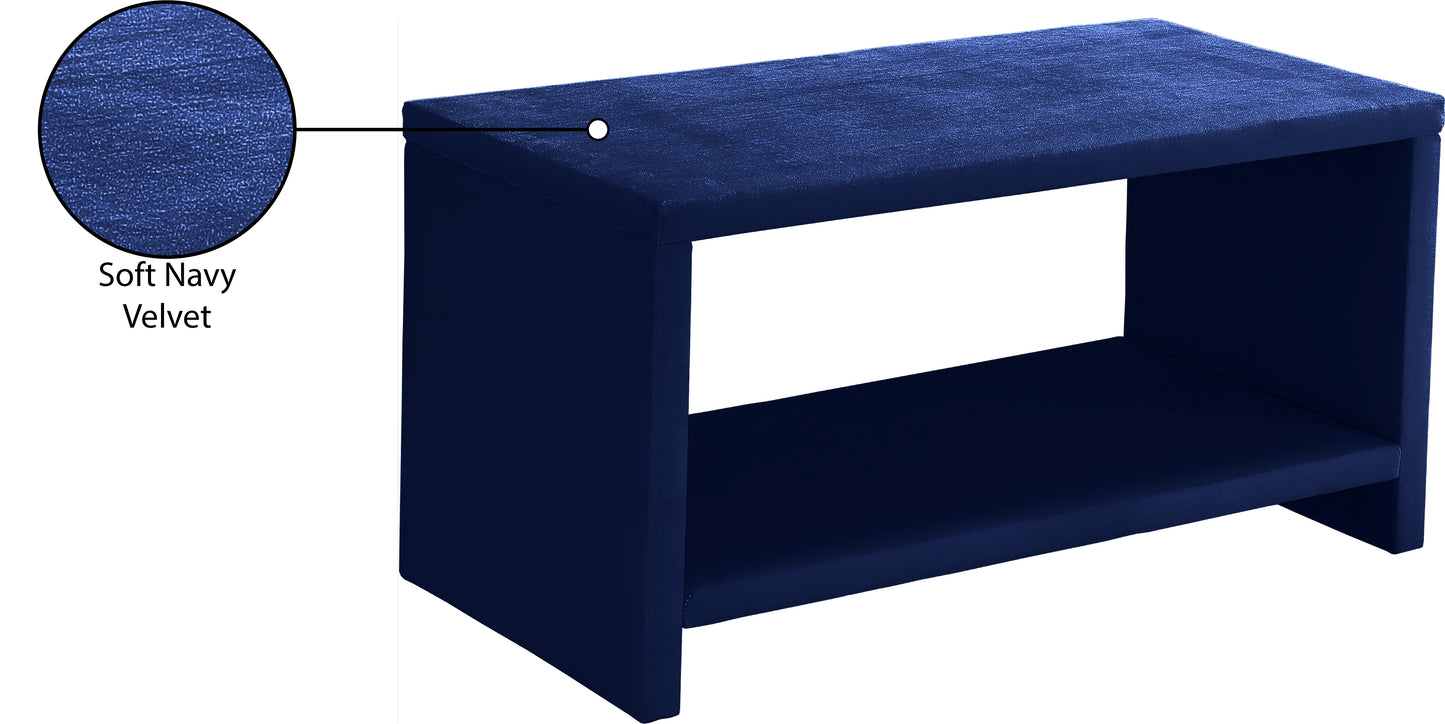 butterfly navy velvet night stand ns