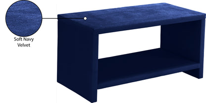 Butterfly Navy Velvet Night Stand NS