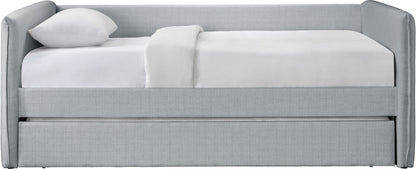 Stylus Grey Linen Textured Fabric Twin Daybed