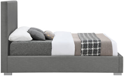 Massimo Grey Linen Textured Fabric Full Bed F