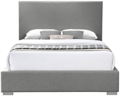 Massimo Grey Linen Textured Fabric King Bed K