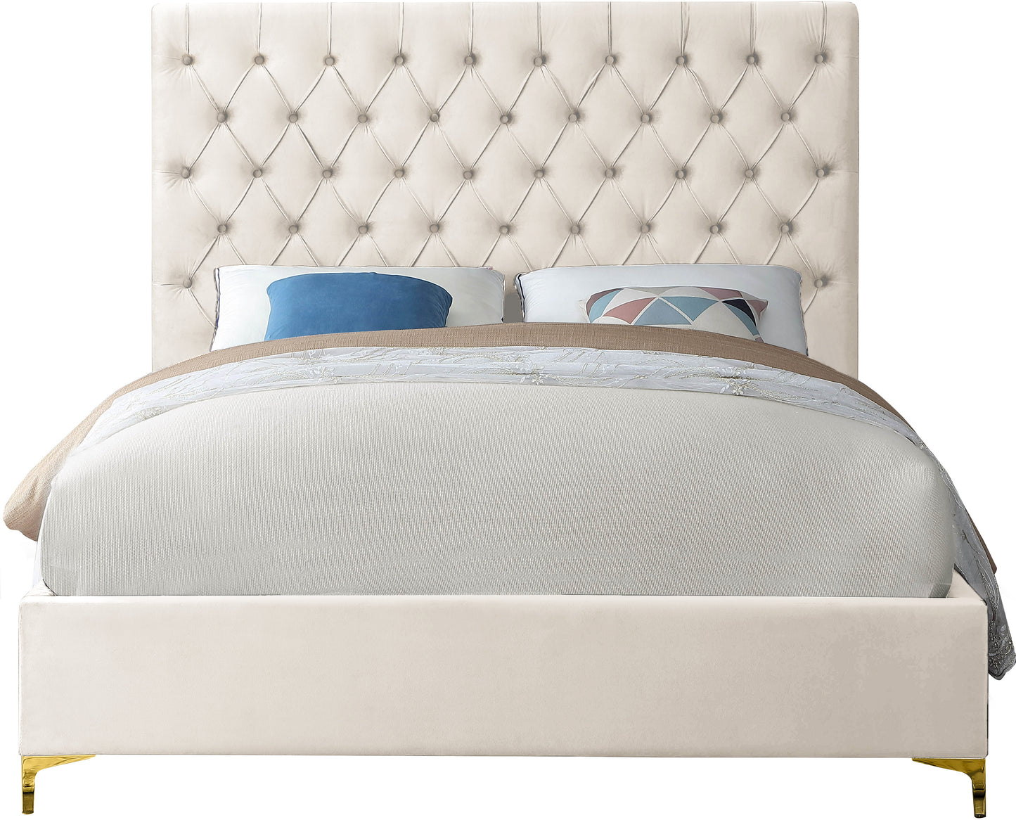 sei cream velvet full bed f