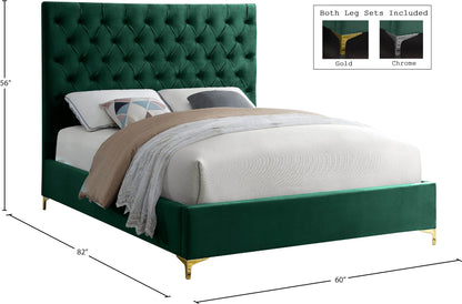 Sei Green Velvet Full Bed F