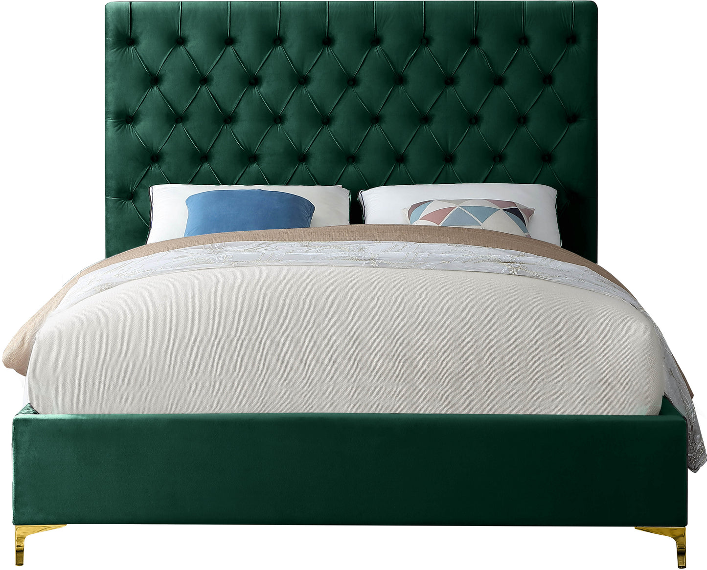 sei green velvet full bed f