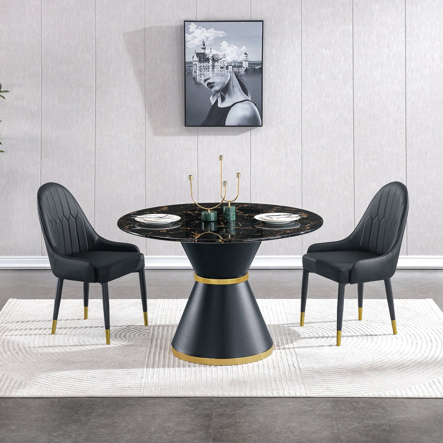 alessandro round dining table