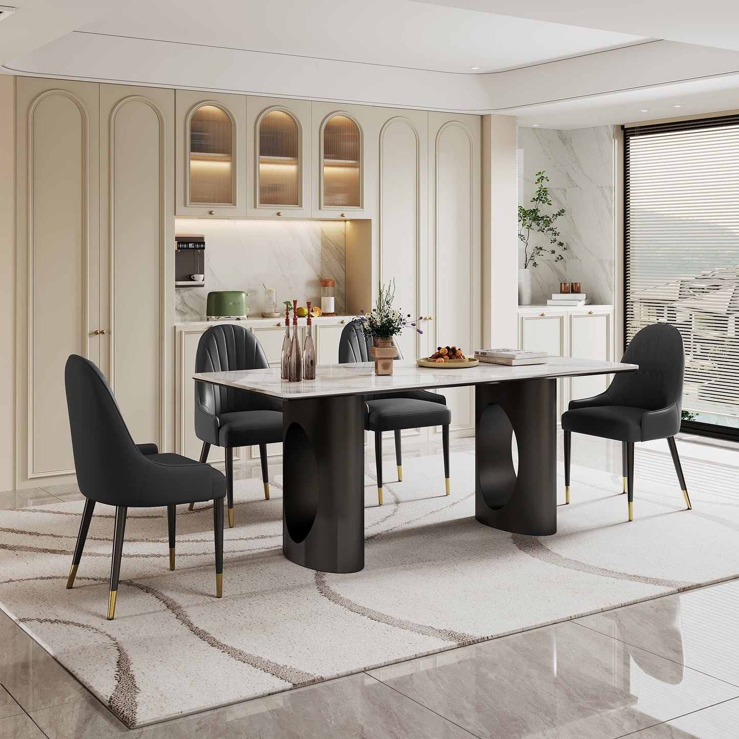 ombretta rectangular dining table