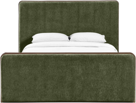 Rowan Green Fabric Upholstered Full Bed, 1 Piece