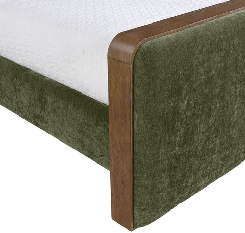 Rowan Green Fabric Upholstered Full Bed, 1 Piece