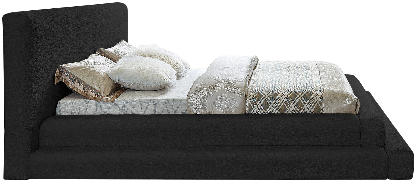 sorrento black teddy fabric full bed (3 boxes) f