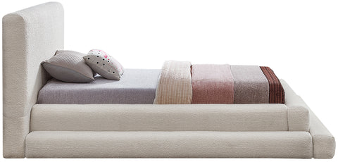 Sorrento Cream Teddy Fabric Twin Bed (3 Boxes) T