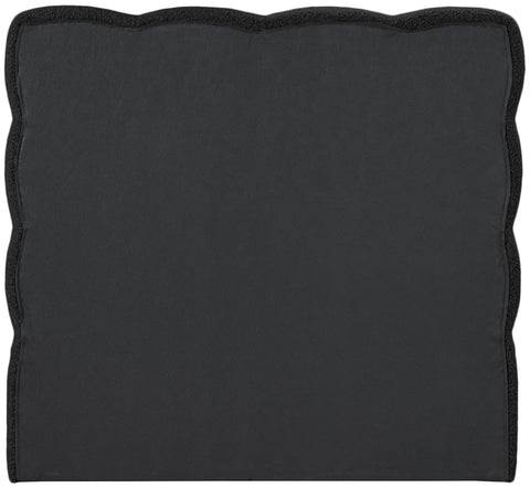 Elias Black Boucle Fabric Twin Bed (3 Boxes) T