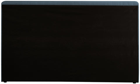 Drum Navy Linen Textured Fabric Queen Bed Q