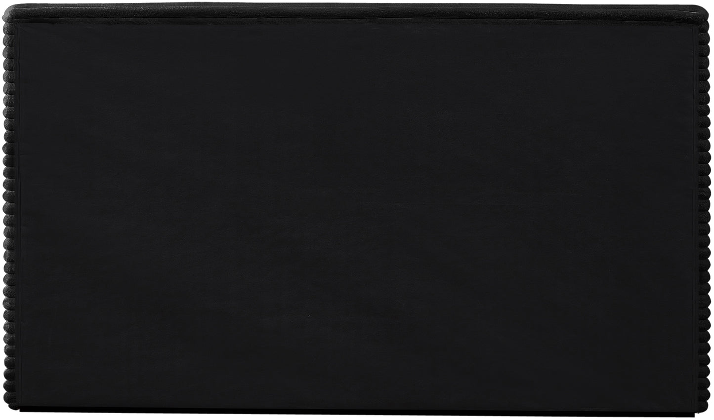 jax black corduroy fabric full bed