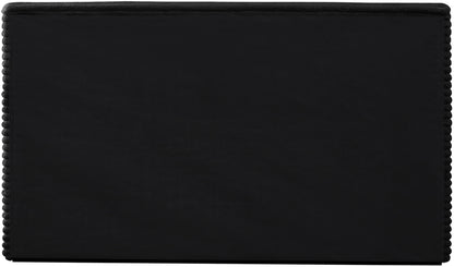 Jax Black Corduroy Fabric Full Bed