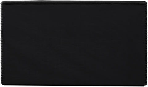 Jax Black Corduroy Fabric Full Bed
