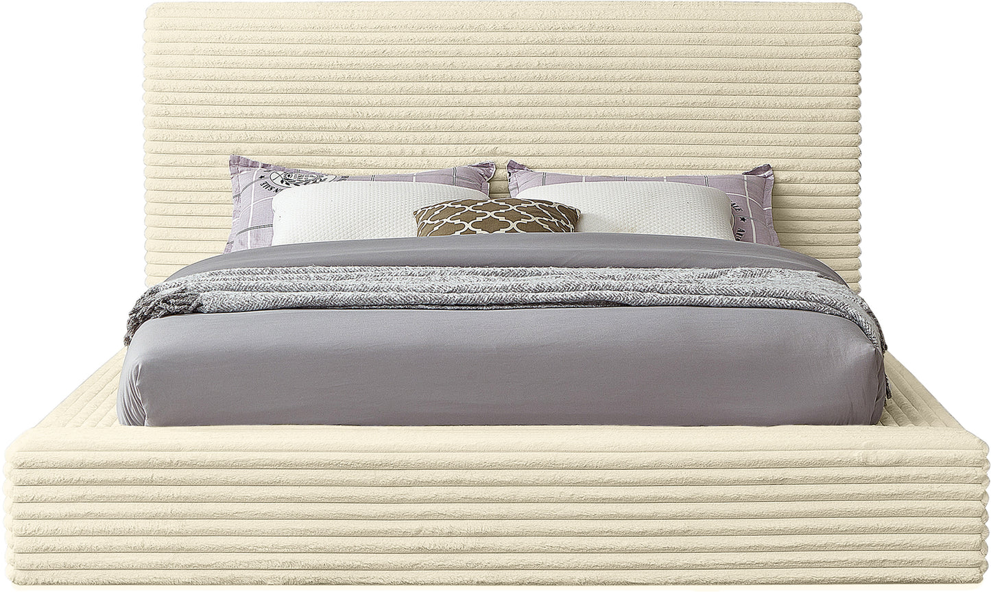 jax cream corduroy fabric full bed