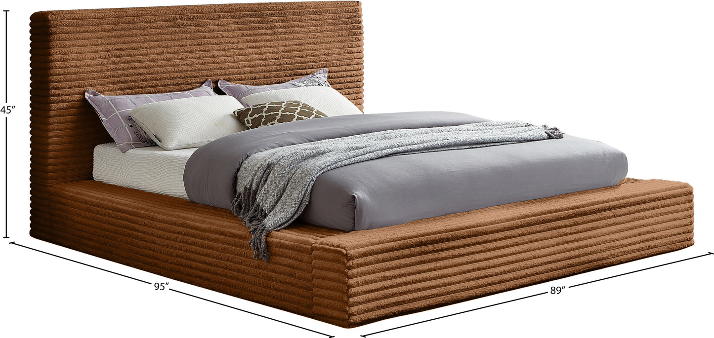 jax saddle corduroy fabric king bed