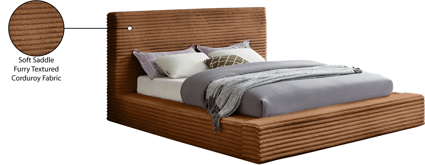 jax saddle corduroy fabric king bed