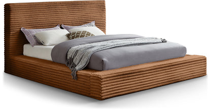 Jax Saddle Corduroy Fabric King Bed