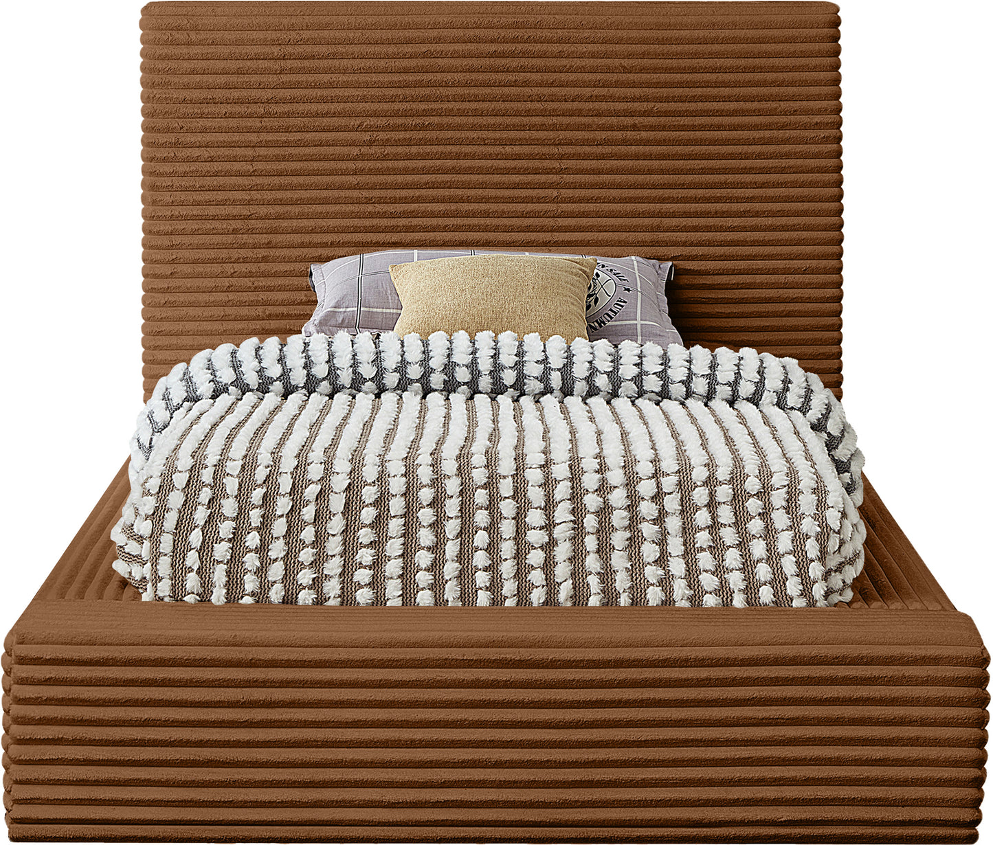 jax saddle corduroy fabric twin bed