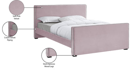 Cascade Pink Velvet Full Bed F