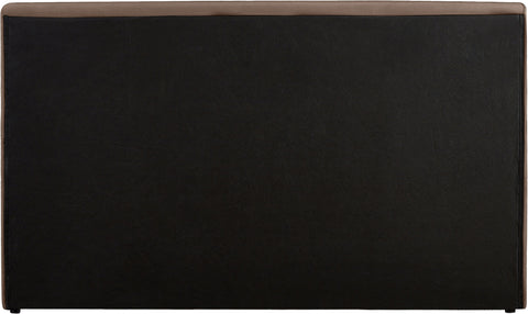 Talia Brown Velvet Upholstered Queen Bed, 1 Piece