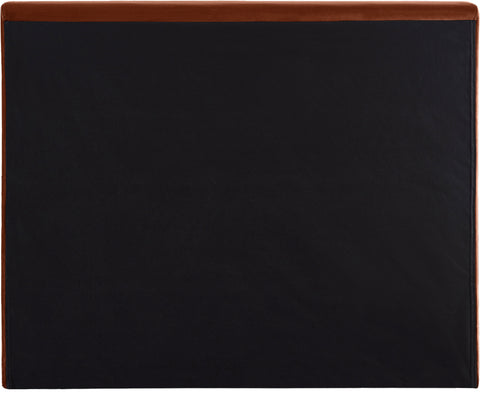Talia Cognac Velvet Upholstered Twin Bed, 1 Piece