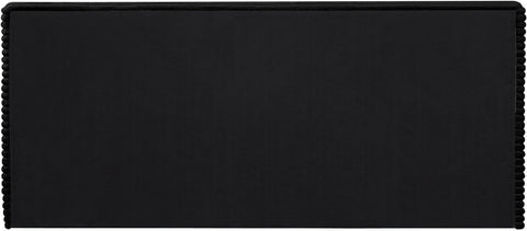 Trivoli Black Corduroy Fabric Full Bed (3 Boxes)
