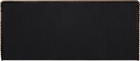Trivoli Brown Corduroy Fabric Queen Bed (3 Boxes)