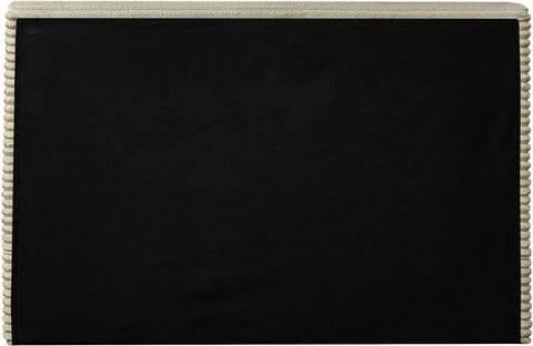 Trivoli Cream Corduroy Fabric Twin Bed (3 Boxes)