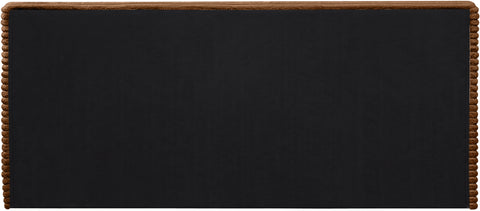 Trivoli Saddle Corduroy Fabric Queen Bed (3 Boxes)