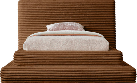 Trivoli Saddle Corduroy Fabric Twin Bed (3 Boxes)