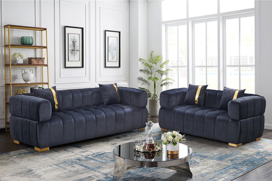 Esme Black Sofa & Loveseat