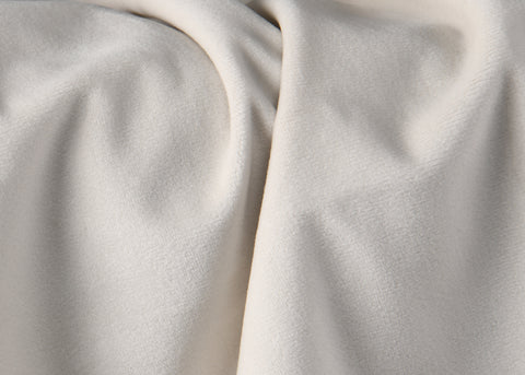 Linden Cream Velvet Upholstered Full Bed, 1 Piece