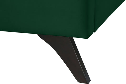 Linden Green Velvet Upholstered King Bed, 1 Piece